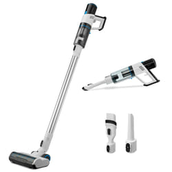 MEDION P250 Aspirateur balai Batterie Sec HEPA Sans sac 400 L 250 W Noir, Acier inoxydable, Blanc 2,2 Ah