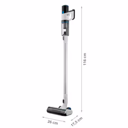 MEDION P250 Aspirateur balai Batterie Sec HEPA Sans sac 400 L 250 W Noir, Acier inoxydable, Blanc 2,2 Ah