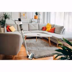 MEDION P250 Aspirateur balai Batterie Sec HEPA Sans sac 400 L 250 W Noir, Acier inoxydable, Blanc 2,2 Ah - Vue supplémentaire 4
