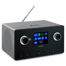 MEDION LIFE P85444, Internet, Analogique et numérique, AM, DAB+, FM, MW, 30 W, TFT, 8,13 cm (3.2")