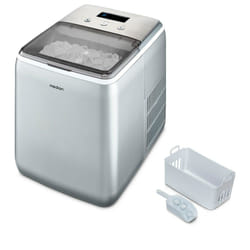 MEDION MD 11950 Machine à glaçon incornporé/sur pied 15 kg/24h Bleu, Gris, Métallique