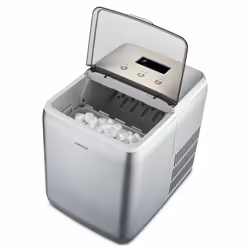 MEDION MD 11950 Machine à glaçon incornporé/sur pied 15 kg/24h Bleu, Gris, Métallique