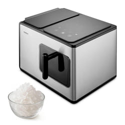 MEDION MD 11960 Machine à glaçon incornporé/sur pied 15 kg/24h Noir, Métallique, Acier inoxydable