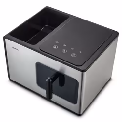 MEDION MD 11960 Machine à glaçon incornporé/sur pied 15 kg/24h Noir, Métallique, Acier inoxydable