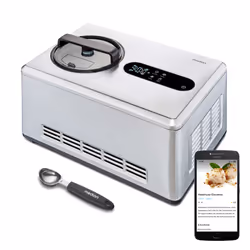 MEDION MD 12170, Compresseur pour sorbetière, 2 L, 60 min, 1 bols, Acier inoxydable, Tactile