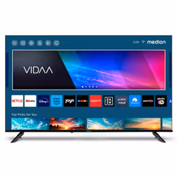 MEDION LIFE X14308, 109,2 cm (43"), 3840 x 2160 pixels, LED, Smart TV, Wifi, Noir