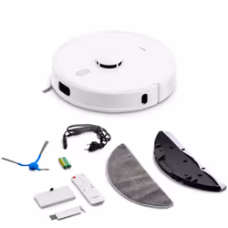 MEDION X41 SW, Sans sac, Blanc, Rond, 0,3 L, 72 dB, 0,3 L