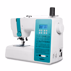 MEDION LIFE SD36 (MD11881), Turquoise, Blanc, Machine à coudre semi-automatique, coudre, en une étape, 4.5 mm, Boutons