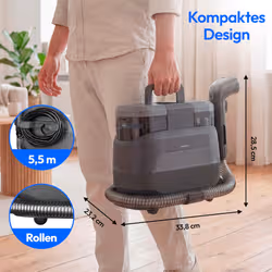 Bissell MD 100123 machine de nettoyage de tapis Marcher derrière Gris - Vue supplémentaire 5