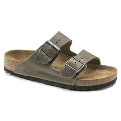 Sandales Arizona Etroite Cuir Khaki