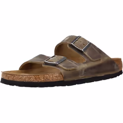 Sandales Arizona Etroite Cuir Khaki
