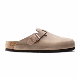 Sabot pour adulte - BIRKENSTOCK - Boston - Cuir velours doux - Tabacco - Marron