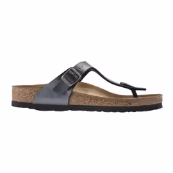 Sandales Gizeh Etroite Cuir Noir