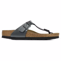 Sandales Gizeh Etroite Cuir Noir