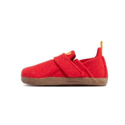 Chausson Birkenstock ZERMATT HL Enfant - Réf. BK1023094. Couleur : Rouge. Détails. - Tige en feutre de laine. - Lit de pied