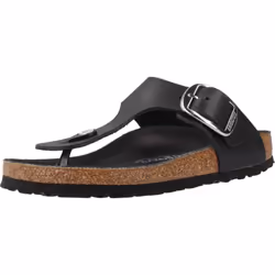 Sandales Gizeh Etroite Cuir Noir
