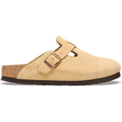 Sandales Femme - BIRKENSTOCK - Boston - Fermeture Lacets - Couleur Beige - Dessus Cuir