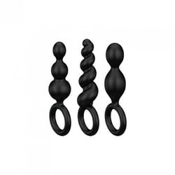 Satisfyer Booty Call Perles pour anus Noir Silicium 3 pièce(s)