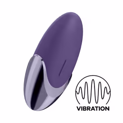 Satisfyer Purple Pleasure, Mini vibrateur, Stimulation du clitoris, Violet, Acrylonitrile-Butadiène-Styrène (ABS), Silicone,  ...