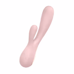 Satisfyer Mono Flex, Vibrateur pour lapin, Stimulation du clitoris, Stimulation du point G, Stimulation vaginale, Rose, Acryl ...