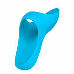 Satisfyer Teaser, Vibrateur pour doigts, Stimulation du clitoris, Stimulation vaginale, Bleu clair, Acrylonitrile-Butadiène-S ...