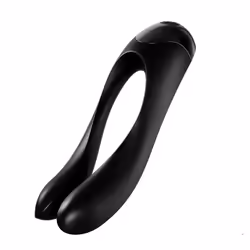 Satisfyer Candy Cane, Vibrateur pour doigts, Stimulation du clitoris, Stimulation du point G, Stimulation vaginale, Noir, Acr ...