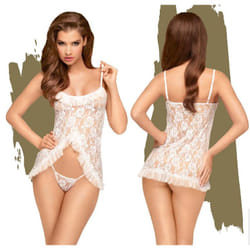 Penthouse Flawless Love Ensemble de lingerie Blanc