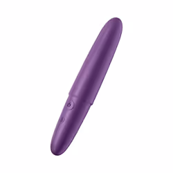 Satisfyer Ultra Power Bullet 6, Mini vibrateur, Stimulation vaginale, Violet, Acrylonitrile-Butadiène-Styrène (ABS), Silicone ...