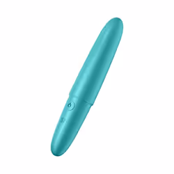Satisfyer Ultra Power Bullet 6, Mini vibrateur, Stimulation vaginale, Turquoise, Acrylonitrile-Butadiène-Styrène (ABS), Silic ...