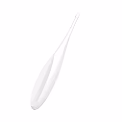 Satisfyer Twirling Fun, Mini vibrateur, Stimulation du clitoris, Blanc, Acrylonitrile-Butadiène-Styrène (ABS), Silicone, Droi ...