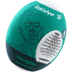 Satisfyer Masturbator Egg - Naughty Masturbateur d'œufs Élastomère thermoplastique (TPE)
