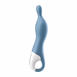 Satisfyer A-Mazing 1, Mini vibrateur, Stimulation du clitoris, Stimulation vaginale, Bleu, Gris, Acrylonitrile-Butadiène-Styr ...