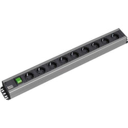 Bachmann 300.004 multiprise 2 m 9 sortie(s) CA Noir, Gris