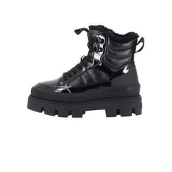 Bottines femme Buffalo Raven Snow Mid - Lacets - Noir - 41