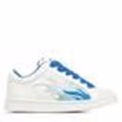 Baskets femme Buffalo Liberty - Vegan Nappa - Blanc - Flamme - Lacets