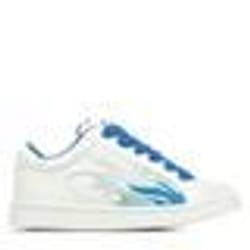 Baskets femme Buffalo Liberty - Vegan Nappa - Blanc - Flamme - Lacets