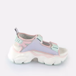 Sandales compensées femme Buffalo Binary Track - Vegan Lycra/Rubber - 39