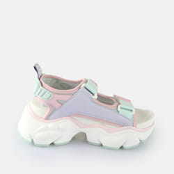 Sandales compensées femme Buffalo Binary Track - Vegan Lycra/Rubber - 39