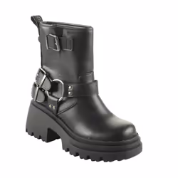 Bottines femme Buffalo Bravr Biker Lo