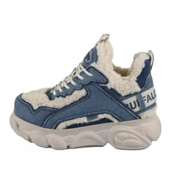 Baskets femme Buffalo CLD Chai Warm - Vegan Denim/Fur