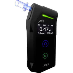 ACE - x Ethylomètre noir 0.0 à 5 ‰ avec écran Q210192
