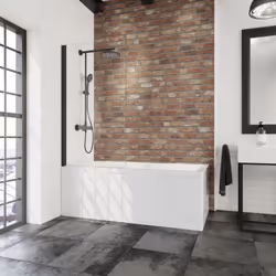 Pare-douche rabattable, verre 5 mm, profilé noir sur-mesure Vous êtes fan de bien-être ou plutôt du style pressé ? Pas de pro ...