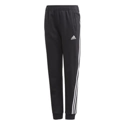 Pantalon junior - adidas - 3-Stripes Tapered Leg - Noir/blanc - Respirant - Multisport