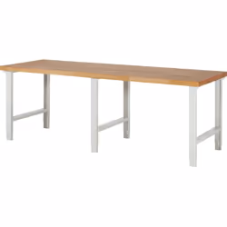Établi, système modulaire Série 7000, sans infrastructure, extra-large, l x p 2500 x 900 mm. Produit livré = monté. Type de p ...
