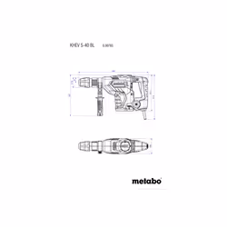 Metabo KHEV 5-40 BL 1150 W 500 tr/min SDS Max