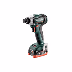 Metabo POWERMAXX SSD 12 BL, Visseuse à percussion, Poignée de pistolet, Noir, Vert, Rouge, Argent, Attache de ceinture, 2500  ...