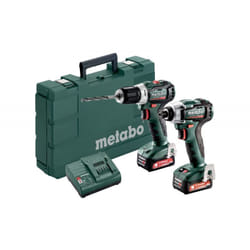 Set perceuse-Visseuse + visseuse à chocs PowerMaxx BS 12 BL + PowerMaxx SSD 12 BL METABO
