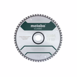 Metabo 628666000, Aluminium, Panneau aggloméré, Cuivre, Laminé, Panneaux MDF, Bois, 25,4 cm, 3 cm, 1,8 mm, -5°, 1 pièce(s)