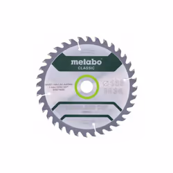 METABO Lame de scie bois coupé sans fil - classique, 165x1,6/1,0x20 Z36 WZ 15° (628279000) Numéro d'article : 628279000EAN :  ...