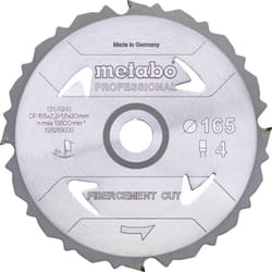 Metabo FIBERCEMENT CUT PROFESSIONAL 628287000 Lame de scie circulaire 160 x 20 x 1.6 mm Nombre de dents: 4 1 pc(s)